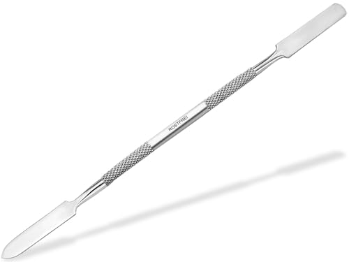 Premium Salbenspatel Edelstahl Gelspatel Anmischspatel Modelierspatel als Doppelintrument Maniküre Pediküre Kosmetik-Tool