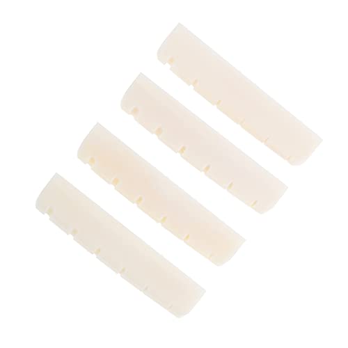 GOOHOCHY Beef Bone Guitar Nut Set Easy Install Guitar Bridge Adjustment Nut for String Saddle