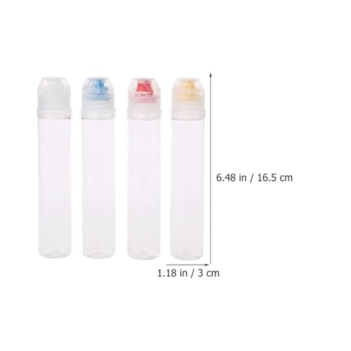 Botellas de plástico para condimentos de 72ml DINHEAROM reutilizables 3