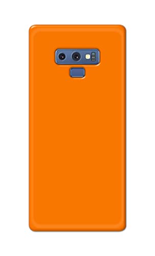 Image of Plain Orange Hard Back Case Cover for Samsung Galaxy Note 9, SM-N960F / DS, SM-N960U, SM-N9600 / DS Back Cover -(J5) VNS2229