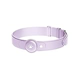 GPS Tracker for Dogs, 2 in 1 Pet Tracking Smart Collar (Only iOS), No Monthly Fee GPS Tracker Dog Collar, Real-time Location Comfortable PU Tracker Tag for Small, Medium Large Dogs(Locator Included)