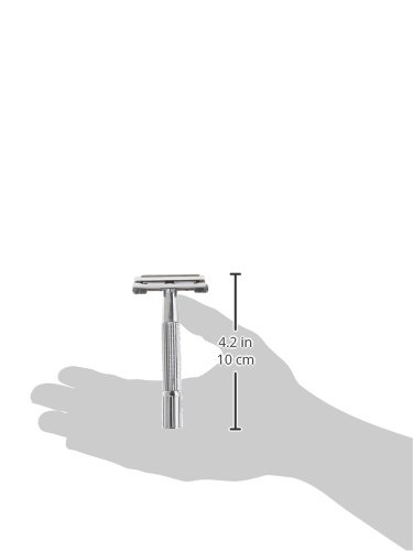 Butterfly Open Double Edge Safety Razor with Mid Aluminum Membrane
