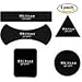 Fixate Multi Purpose Nano Sticky Gel Pads,for Cell Phone Holder Dashboard Anti Slip Pad GPS Car Mat Phone Tablet (Black 5)
