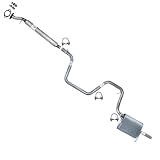 Exhaust Resonator Int. Pipe Muffler Kit Compatible with Chevy Malibu 2007-2008 3.5L | Stainless Steel...
