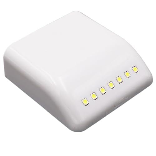 SOLUSTRE Luz LED para Armario Sensor de Inducción, 2 Piezas, 7 Leds, Control por Movimiento, Fácil Instalación, Color Blanco, Adecuado para Vestidor y Pasillo