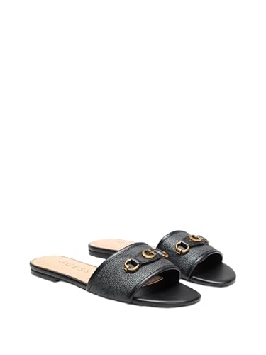 GUESS Damen Hammi Flache Sandale, Schwarz 001, 39 EU