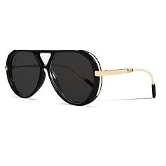 A Gold Black Frame - Black Lens