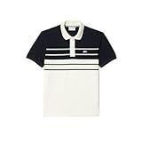 Lacoste Men's French Made Classic Fit L.12.12 Polo Shirt, Flour/Abysm, 3X-Large