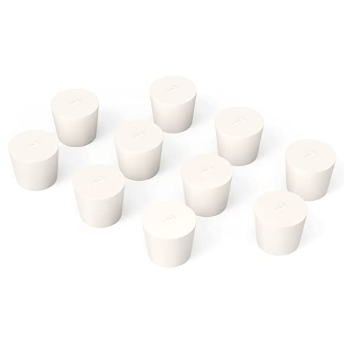 Bouchons de laboratoire en caoutchouc solide 7# blancs pour stopper les fuites de flacons