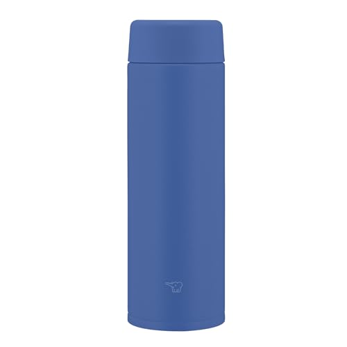 Image of Zojirushi Mahobin Stainless Steel Mug Water Bottle, 16.9 fl oz (480 ml), Screw Type, Dishwasher Safe, Seamless Stopper, Only 2 Cleaning Points, Blue SU-AA48-AA