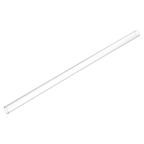 Image of uxcell Clear Rigid Tubing 11mm(0.43 inch) ID x 14mm(0.55 inch) OD x 1Ft Length Round Plastic Polycarbonate Tube