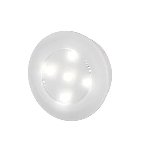 NUOBESTY 2 LED Puck Light Set Touch Sensitive Battery Operated Tap Lights for Kitchen and Counter Energy Saving Safe for Easy Installation Ultra Thin Design