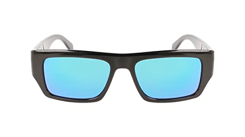 Calvin Klein Blue Rectangular Sunglasses