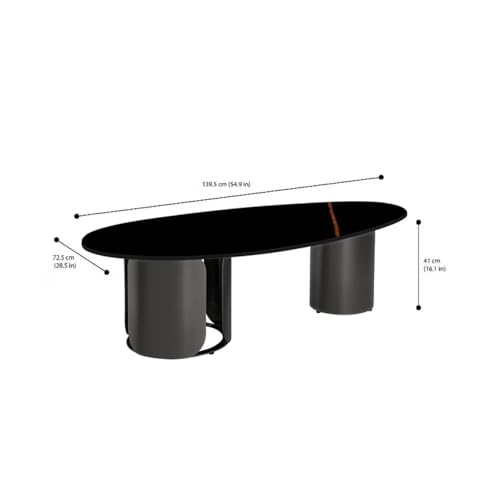 Image of Wakefit Preanger Coffee Table I Marble Finish I Vitrified Tile Top I St. Laurent
