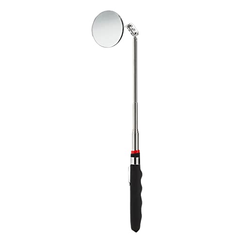 Juvale 2-Pack Round 2-Inch Telescoping Inspection Mirror, Extends Up To 24.5 Inches, Black #TOP5