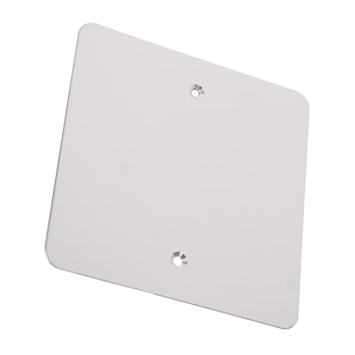 SHINEOFI Tapa Ciega De Salida Metálica De Acero Inoxidable 120 Tipo, Cubierta Para Placa Frontal Cuadrada, Placa De Revestimiento Eléctrica Para Pared y Techo, 1 Unidad, Uso Interior y Exterior