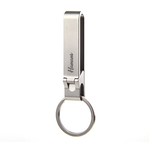 Hamans Titanium Keychain Belt Clip Key Tool with Key Ring Multi-Function (BK-S)