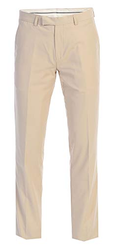 King Formal Wear Men's Slim Fit Two Button Three Piece Suit (Light Tan, 42Regular)4