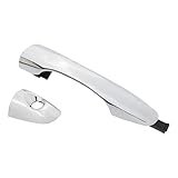 APPERFiT Exterior Door Handle w/Lock Cover End Cap for Front Door Left Driver Side Chrome Compatible with Kia Sorento 2016 2017 2018 2019 2020 Replaces 82651-C5010 82652-C5010