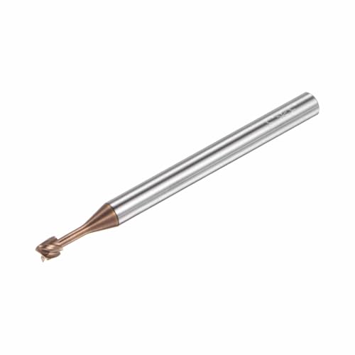Image of HARFINGTON T Slot End Mill Milling Cutter 3mm Cutting 3mm Depth 4mm Shank Solid Carbide Titanium Coated 4 Flutes for Stainless Steel Alloy