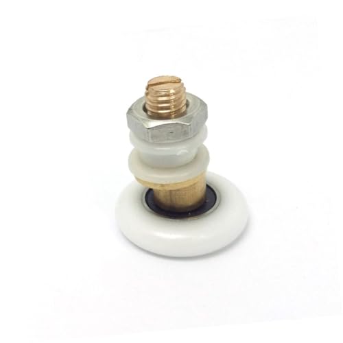 Rodillos de acero inoxidable con poleas de nylon silenciosas para mamparas, 4 piezas 5