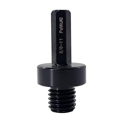 Core Drill Bit Arbor Adapter, 3/8" Hex Shank to 5/8-11 Male Drill for Threaded Diamond Hole Saw Drill Bits Attachment Arbor Shaft Adapter Cover