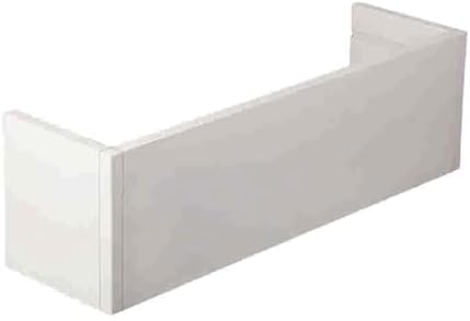 Heavy Duty Ceiling Mount Curtain Cornice with Tracks - 2.7m/8.9ft for Curtains, Roller Blinds & Venetian Blinds - Durable & Stylish Window Treatment Solution