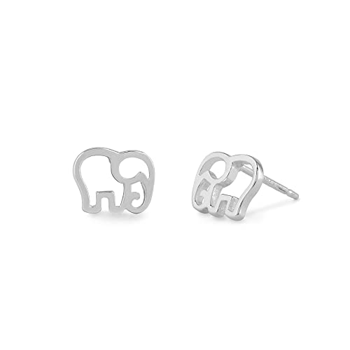 Boma Jewelry Sterling Silver Elephant Stud Earrings