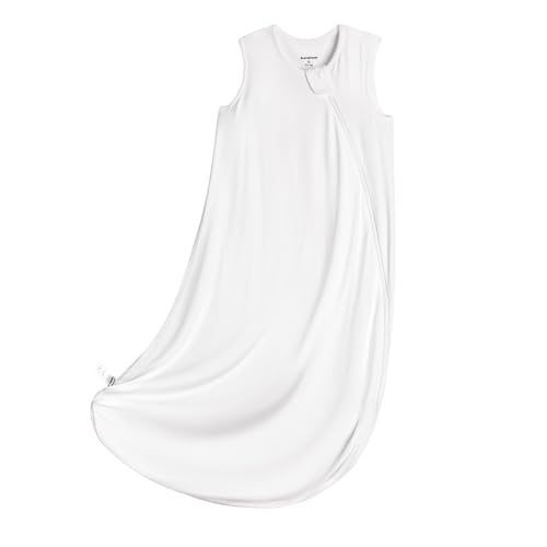 BubblePanda Modal Sleep Sack 6-12 Months 0.5 Tog Super Soft Toddler Sleep Sack for Babies Summer Lightweight 2-Way Zipper Baby Wearable Blanket