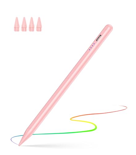 CMARS Pen for iPad 11th 10th Gen Fast Charge for Pad Pencil with Tilt & Palm Rejection Digital Pen for 2018-2026 Apple iPad 6-11th Gen/A16 Pro 13/12.9/11/M4/M5 Air 3/4/5/M2/M3/M4 Mini 5/6 Pink
