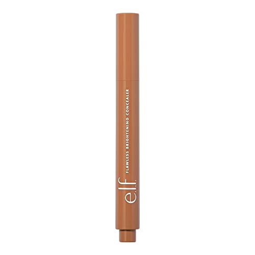 e.l.f. Flawless Brightening Concealer, Illuminating & Highlighting Face Makeup, Conceals Dark Under Eye Circles, Deep 50 W, 0.07 Fl Oz
