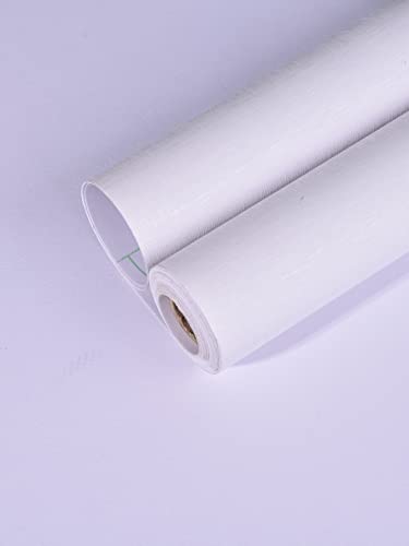 Vinilo Adhesivo Muebles 40cm*300cm, AOKKR Vinilo Adhesivo Pared Autoadhesivo Mate Opaco para Decorar o Renovar Gabinete, Mesas, Puertas, Extraíble Pegatinas Limpiar Fácilmente Ecológicos, Blanco Cover