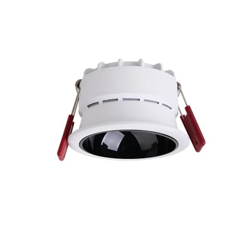 eufeifeiegds Nest �A���`�O���A ���ߍ��ݎ� LED �V�[�����O�_�E�����C�g �����v 7W 9W 12W 15W 18W 25W COB �X�|�b�g���C�g ��� ���� �z�[���Ɩ�(White and black,Neutral Light,1