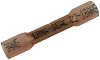 19164-0013 TERMINAL, BUTT SPLICE, CRIMP, RED (50 pieces)