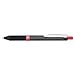 Oh! Gel Retractable Roller Pen, .7mm, Black Barrel, Red Ink, Dozen