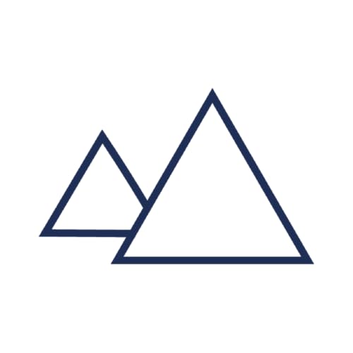 Tattwo.me - Tatuaggio temporaneo per adulti e bambini, 2 settimane, resistente all'acqua - due triangoli- Inchiostro vegetale - Certificato cosmetico UE (5X5 - P0099)