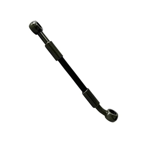 Flexible frein hydraulique tressé 260cm avec raccord banjo 0° à 28° pour moto