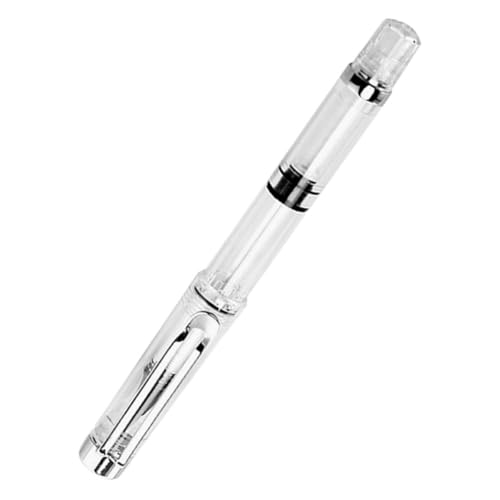 DIYEAH Pluma Estilográfica Punta de Pincel Flexible, Relleno de Pistón, Punta Fina a Ancha, Plástico Resistente, Bolígrafo Recargable para Caligrafía, Dibujo y Escritura Artística