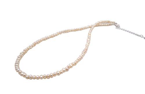 Genuine freshwater pearl necklace, handmade freshwater pearl choker, collier, delicate pearl necklace, freshwater pearl CHIK-NECK-68958