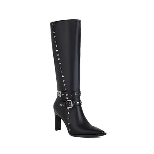 Bottes hautes à petit bout carré pour soulager vos pieds avec élégance