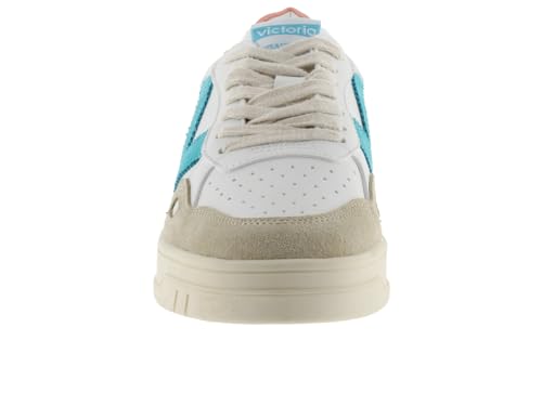 Baskets Seúl Victoria effet cuir et daim avec pièces colorées pour adulte - 2