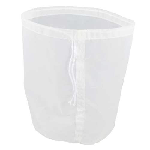 FUNOMOCYA Bolsa Filtro Nylon Malla Fina Micras Reutilizable con Cordón para Leche De Nuez Vino y Café Bolsa Colador Multiusos para Bebidas Frías y Elaboración Casera