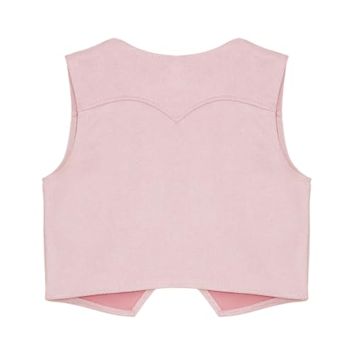 Kids Cowboy Cowgirl Waistcoat Vest Child Western Rodeo Dress Up Outfit for Halloween Party4