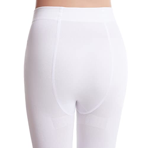 Frola Girls' Winter Warm Footed Tights Fleece Lined Thermal Winter Leggings 300 Denier Age 4-13(White,11-13) #TOP4