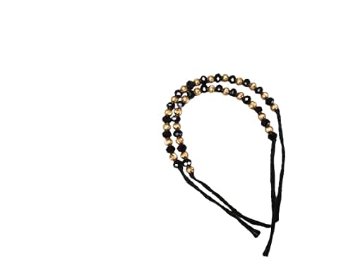 HIjet Black and Golden Bead Thread Bracelet Evileye Protection for New Born Babies Traditional Bangles for Baby Girl Or Baby Boy.(0 to 1 Year Old)