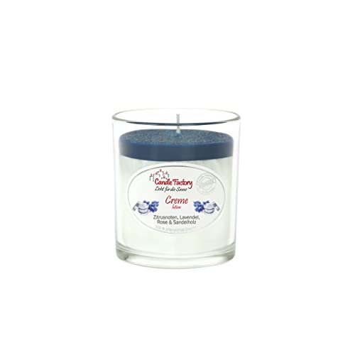 Candle Factory Party Light - Velas aromáticas (estearina vegetal, en vaso de whisky, 30 horas de combustión, aroma a crema) Cover