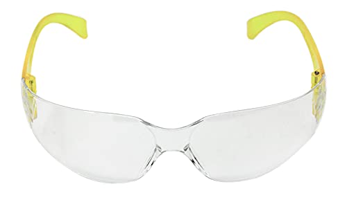 Image of BISON LIFE Clear /Yellow Safety Glasses for Men & Women, ANSI Z87.1,144 Pack | Scratch & Impact Resistant Wraparound Safety Goggles, UV Protection Eyewear for Work, Construction, Lab, Industrial