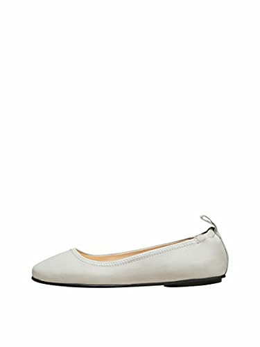 SELECTED FEMME Damen SLFEMMA Leather Ballerina B Ballerinas, Drizzle, 37 EU Cover