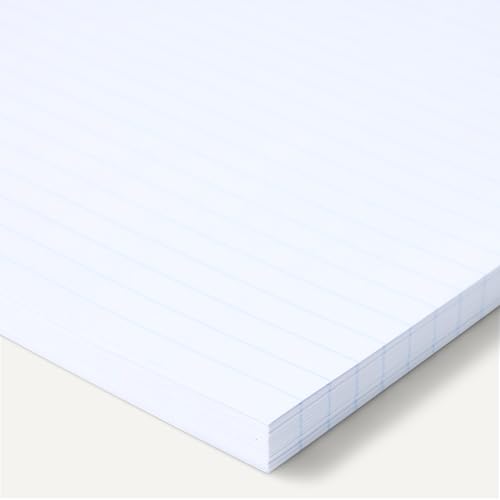 Amazon Basics College Ruled Loose Leaf Binder Paper for School or Office, 11" x 8.5", 100 Sheets, White, 6-Pack - image 3