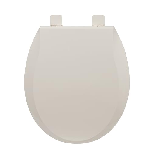 Toilet Seat, Round Toilet Seat with Toddler Seat Built in, Potty Training Toilet Seat Round Fits Both Adult and Child, with Slow Close and Magnets- Round Almond